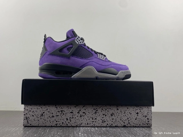 Air Purple x Travis Suede Scott 4 Jordan 0817